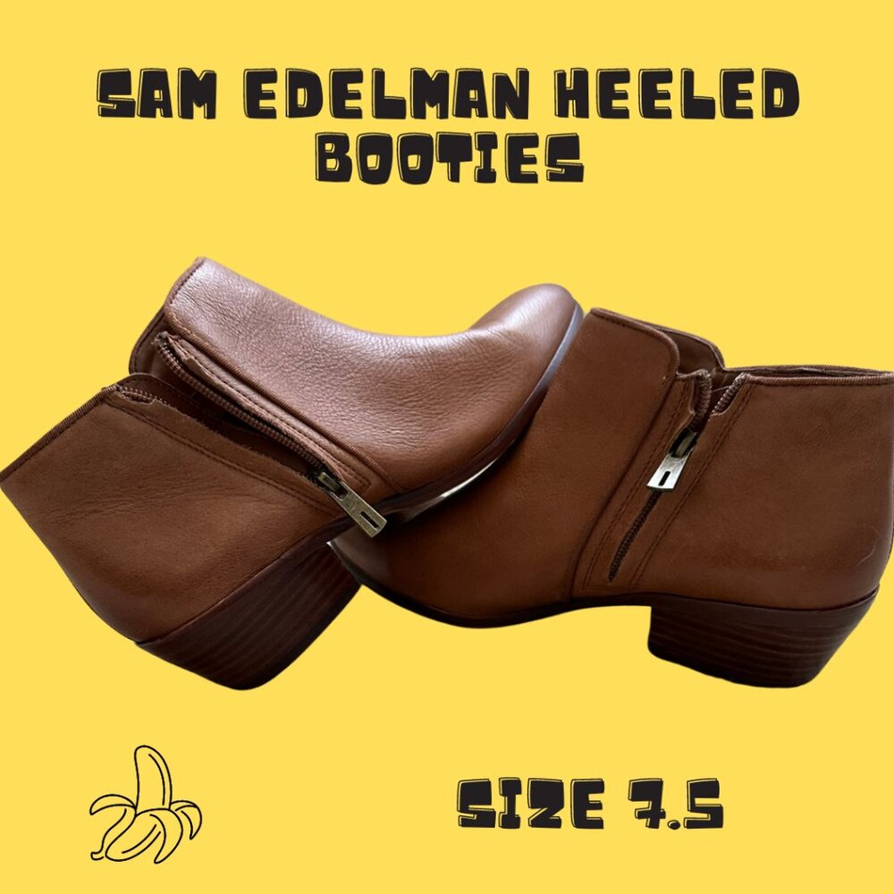 🟡 Sam Edelman Heeled Booties | Size 7.5 🟡